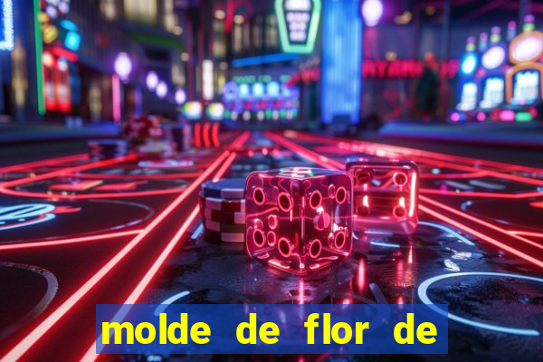 molde de flor de eva grande para imprimir